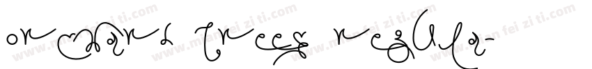 Orchard Trees Regula字体转换